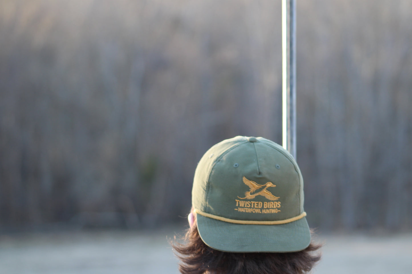 Twisted Birds Green Hat